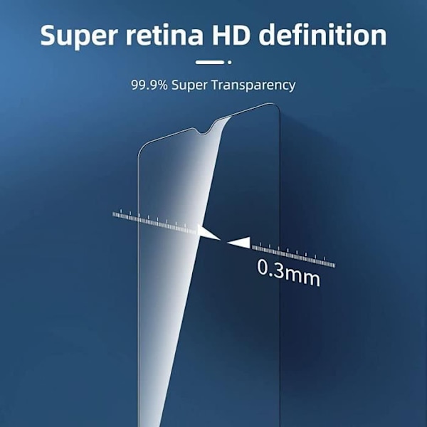 Härdat glas för Redmi A1/A2 - 4 delar - Transparent skyddsglas Transparent