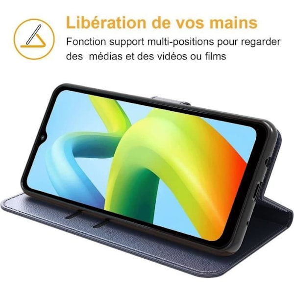 Skyddsfodral - E.F.CONNECTION - för Redmi Note 12 Pro+ - Mörkblå - Repfrivillig - Stötsäker marinblå