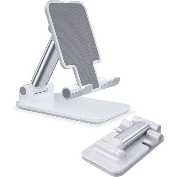 Telefon/tablet holder med justerbar højde og vinkel, bærbar telefon/tablet holder til iPhone 11 Pro/X/XS/XR, Samsung.