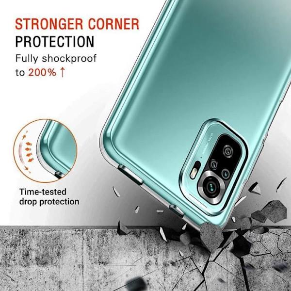 Skyddsfodral för Redmi Note 10S - E.F.CONNECTION - Mjuk - Transparent - Bra prestanda Transparent