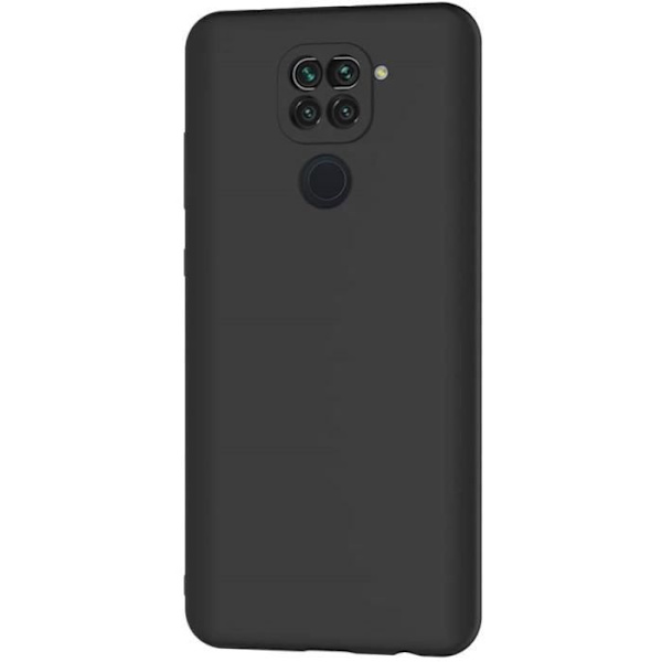 Fodral kompatibelt Xiaomi Redmi Note 9 - Xiaomi Redmi 10X 4G, svart silikonfodral till Redmi Note 9 skal Redmi 10X 4G svart silikon