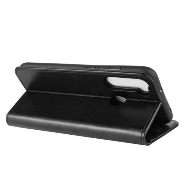 Fodral - Xiaomi - Redmi Note 8 - Stötsäker - PU-läder - Mjukt - Svart Svart
