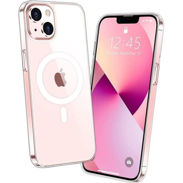Coque - E.F.CONNECTION - för iPhone 13 - Transparent Silikon - Ultra Slim - Mjuk Transparent