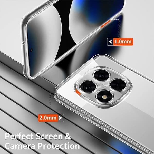 Fodral för Xiaomi Redmi Note 15 Pro 4G - Transparent Silikon Stöttålig Repfria Slim Lätt Transparent