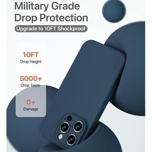 Coque - E.F.CONNECTION - för iPhone 16 Pro Max - Ultra Slim - Stöttålig - Repfritt marinblå