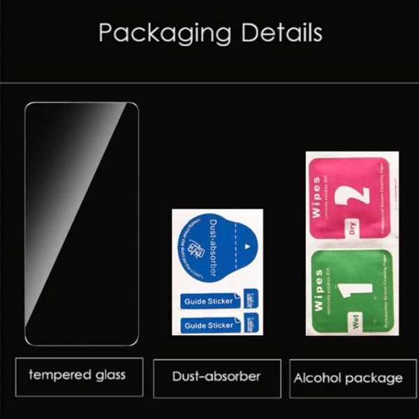 [3-pack] Härdat glas Xiaomi Redmi Note 9, skärmskydd i härdat glas [Ultraresistent 9H hårdhet] för Xiaomi Redmi Note 9