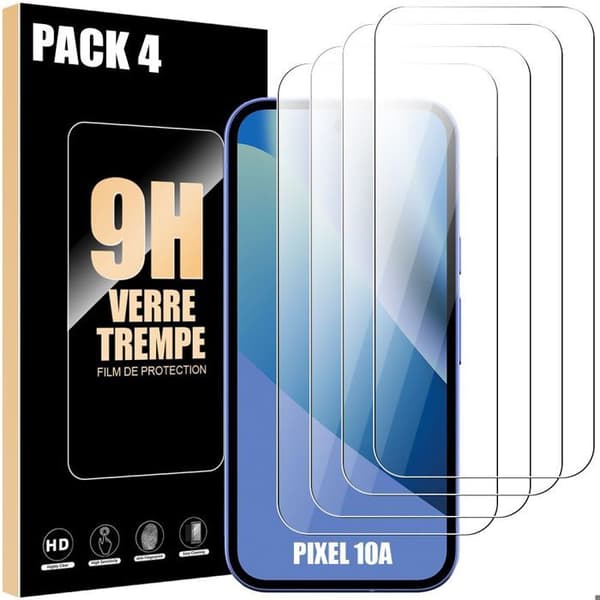 4x Härdat Glas för Google Pixel 10a - Repfria 9H Transparent Skydd Transparent