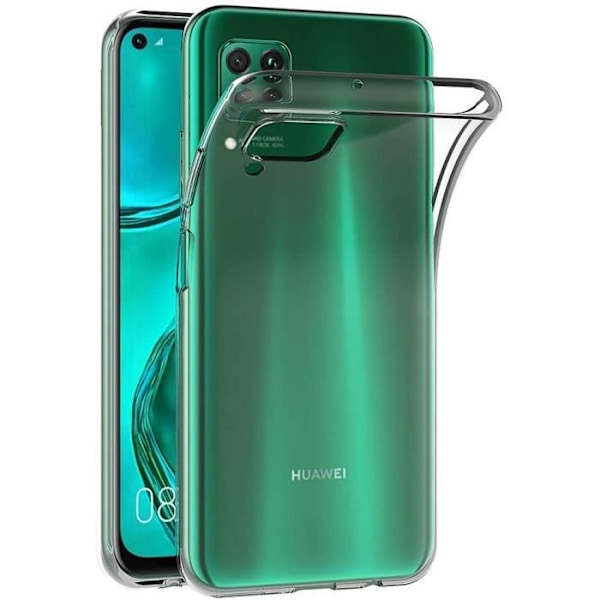 Fodral kompatibelt Huawei P40 Lite-Nova 6 Se-Nova 7i, genomskinligt silikonfodral för Huawei P40 Lite silikonfodral (6.4)