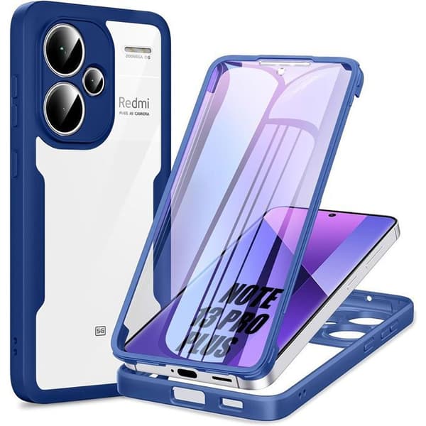 Coque - E.F.CONNECTION - För Xiaomi Redmi Note 13 Pro Plus 5G - Marinblå - Stötsäker - Heltäckande skydd marinblå