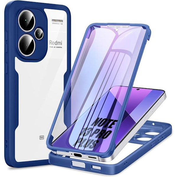 Fodral för Xiaomi Redmi Note 13 Pro Plus 5G/Note 13 Pro+ 5G, Helstschutz Hybrid - Marinblå marinblå