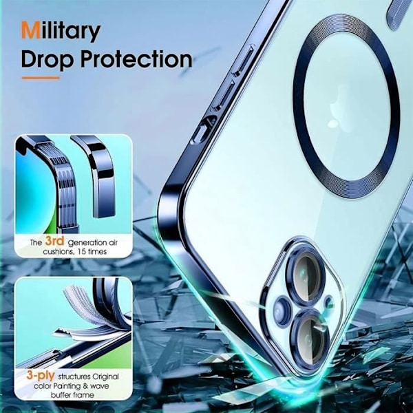 Skyddsfodral för iPhone 11 - E.F.CONNECTION - Ultra Slim - Stötsäker - Blå Blå