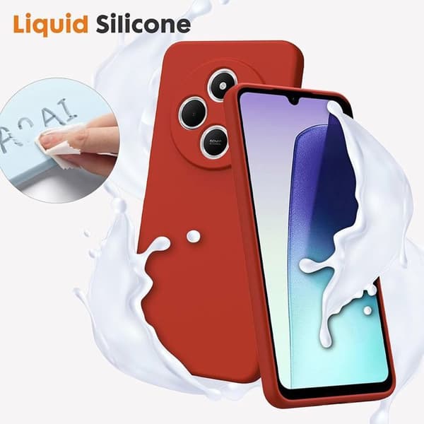 Coque för Xiaomi Redmi Note 14 5G (inte för 4G) - Matt Röd - E.F.Connection® Röd