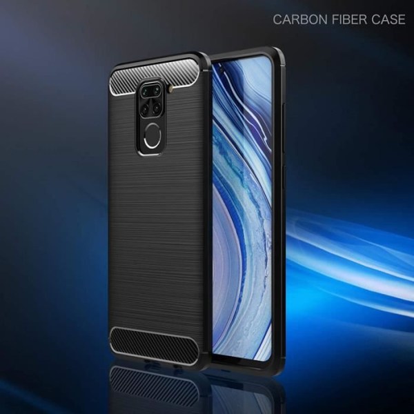 Etui til Xiaomi Redmi Note 9 + Skærmbeskytter, Anti-Shock, Anti-ridse, Premium TPU Cover Perfekt Design