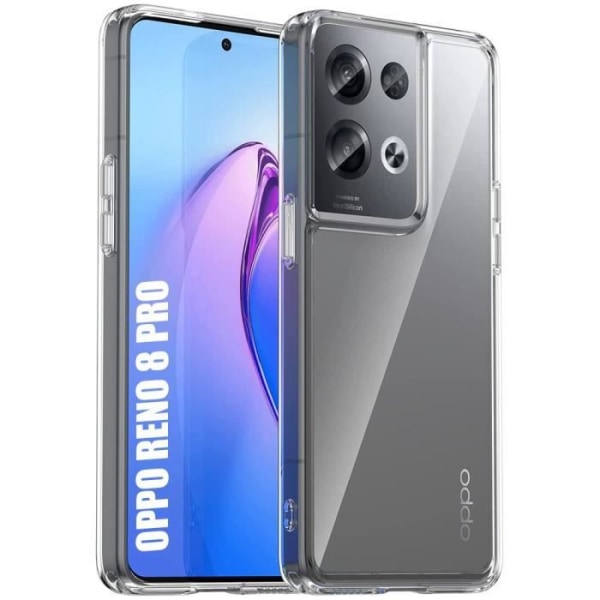 Fodral till OPPO Reno 8 Pro 5G Silikon Transparent Shockproof Protection Ultra Slim Transparent