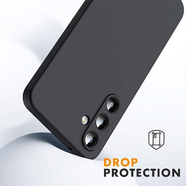 Coque för Xiaomi Redmi 14C - Stötsäker Silikon med Rem - Svart Svart