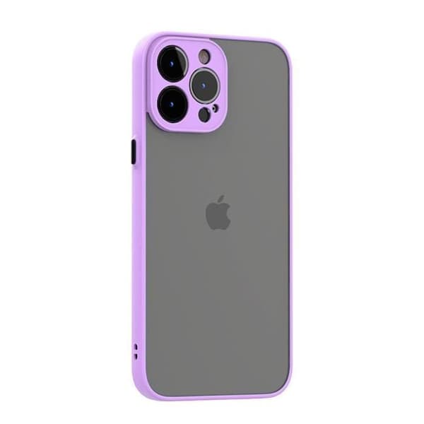 Skal för iPhone 13 Pro Max - E.F.CONNECTION - Semi-rigid - Lila - PC + Förstärkt silikon Lila