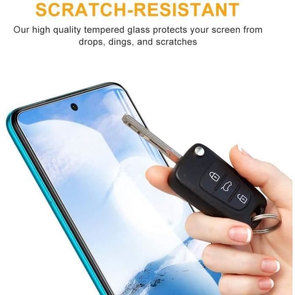 Skärmskydd - LittleMonkey - Xiaomi Redmi Note 9S - Härdat glas 9H - 0,33 mm - Rep resistant
