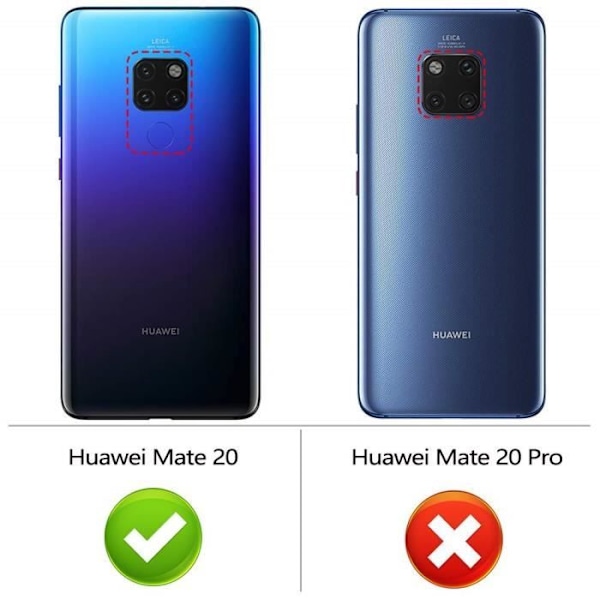 Beskyttelsesskal - E.F.CONNECTION - til Huawei Mate 20 - Silikone TPU - Stødabsorberende - Gennemsigtig Transparent