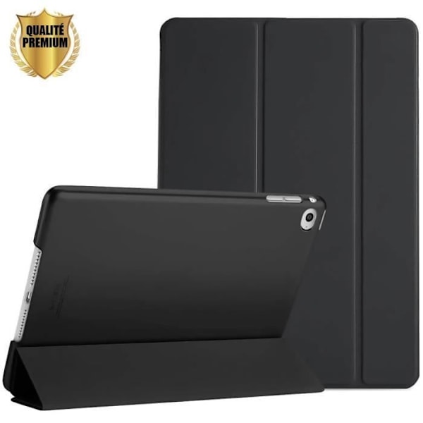 Coque Tablet - E.F.CONNECTION - til iPad mini 4 - Sort - Støttefunktion - Automatisk Vække/Sluk Svart