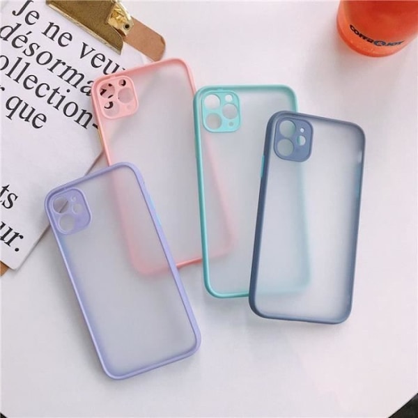 Coque för iPhone 13 Pro Max (6.7') - E.F.CONNECTION - Semi-rigid - Matt skal - Mjuk mot huden - 6,7" - Rosa - Härdat glas Rosa