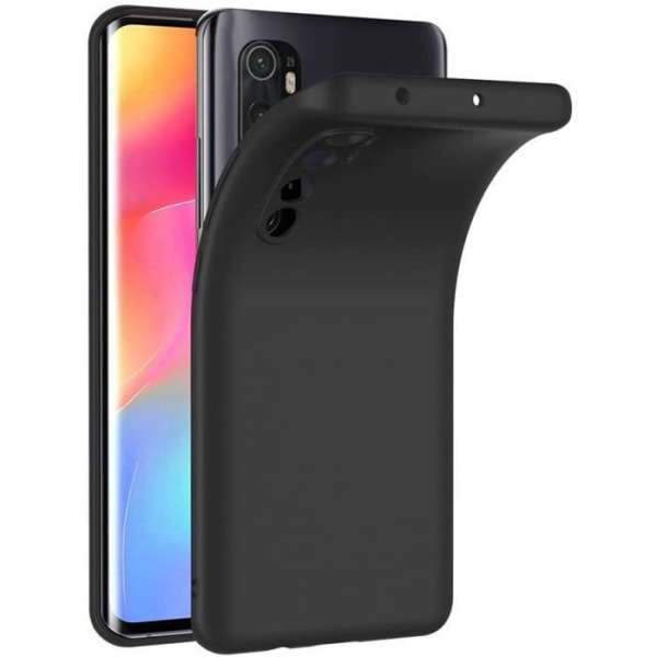 Etui kompatibelt Xiaomi Mi Note 10 Lite, sort silikone etui til Xiaomi Note 10 Lite Cover Mi Note 10 Lite sort silikone etui