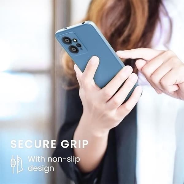 Coque en silicone - E.F.CONNECTION - För Xiaomi Redmi Note 12 Pro Plus 5G - Stötskydd - Rep- och reptålig - Blå Blå