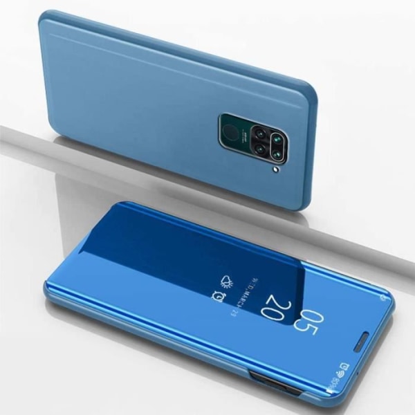 Xiaomi Redmi Note 9 Fodral, Spegel Clear View Smart Ultra-Tunnt skydd, 360° skyddande metallplätering Stötsäker Anti-Scratch ANM