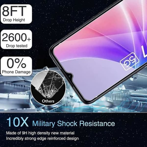 [3 stycken] Härdat glas för OPPO A53s 5G - E.F.CONNECTION - Skärmskydd Transparent