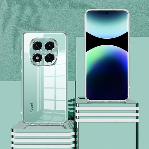 Fodral för Xiaomi Redmi Note 15 Pro 5G - Transparent Antisklid Silikon Mjuk Rep防止 Transparent