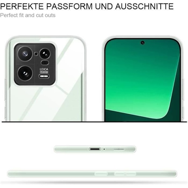 Fodral och 2 härdade glasögon för Xiaomi 13 Pro - Silikon Stötsäkert förstärkt skydd