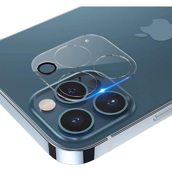 2 Fuld objektiv kamerabeskyttelse i E.F. Connection hærdet glas til iPhone 13 (6.1") Transparent