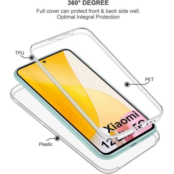 Fodral till Xiaomi 12 Lite Integral Silicone 360 Transparent Transparent