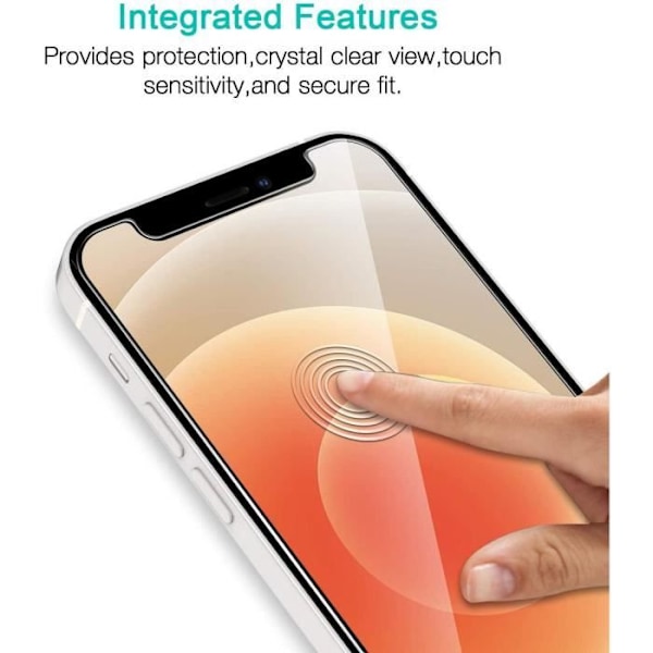 Skärmskydd i härdat glas E.F.Connection för iPhone 13 Pro Max (6,7") - Transparent - Pack av 4 Transparent