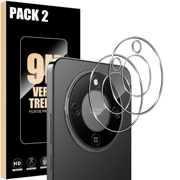 2 Stötsäkra Kameraglas för Honor Magic 8 Lite, 9H Repbeständig Skydd Transparent