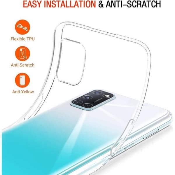 Skydd - OPPO - A72 - Silikon - Förstärkt Skydd - Stötabsorberande Transparent