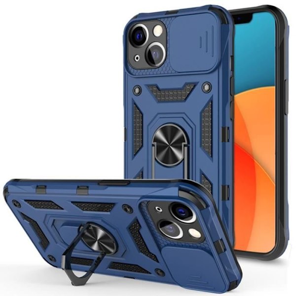 Coque - E.F.CONNECTION - för iPhone 13 - Stötsäker - Hård PC - Marinblå marinblå