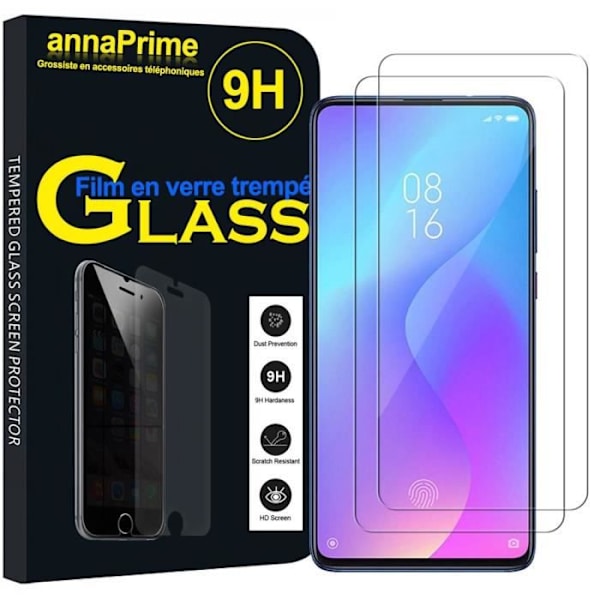 Til Xiaomi Redmi K20/ Redmi K20 Pro/ Mi 9T/ Mi 9T Pro 6.39": Parti/pakke med 2 skærmbeskyttere af hærdet glas