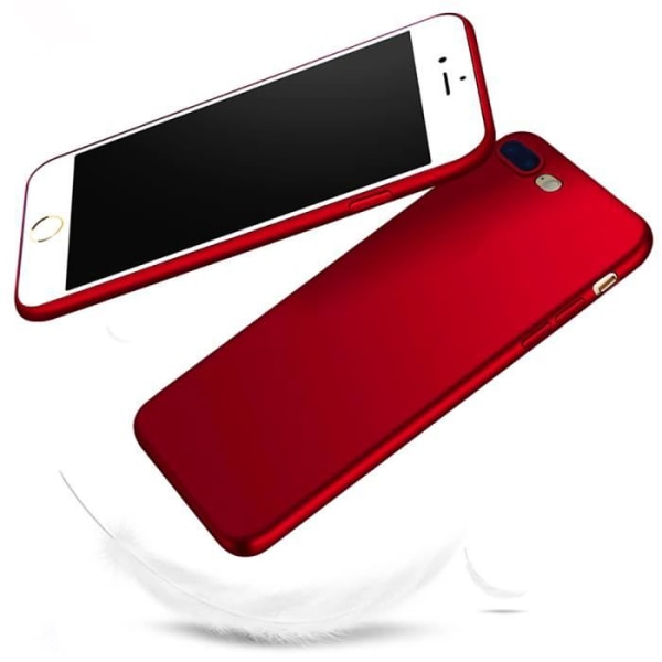 Silikonfodral iPhone 8 Plus Stötsäker Gel Ultra Slim Matte Red