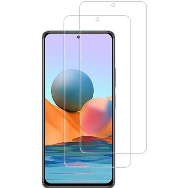 [2 Pack] Hærdet glasfilm til Xiaomi Redmi Note 10 Pro 6,67" - Stødsikker skærmbeskytter