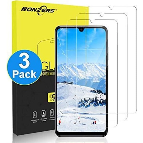 NONZERS 3 delar härdat glas för Huawei P30 Lite härdat glas skärmskydd P30 Lite Transparent bubbelfritt Ultraresistent