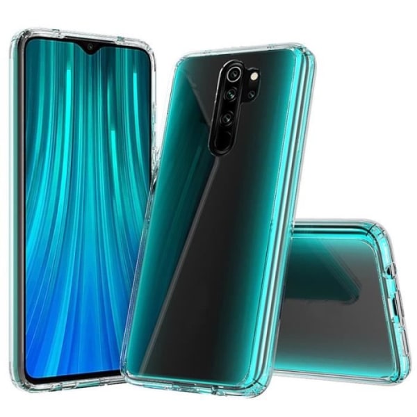 Hårdt etui til Xiaomi Redmi Note 8 Pro Anti-Scratch TPU + gennemsigtigt akryl etui - 395200 Rød