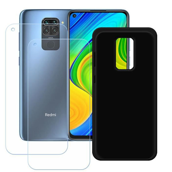 Coque - MY - Redmi Note 9 - TPU Silikone - Antiskid - Beskyttelse mod fald Svart
