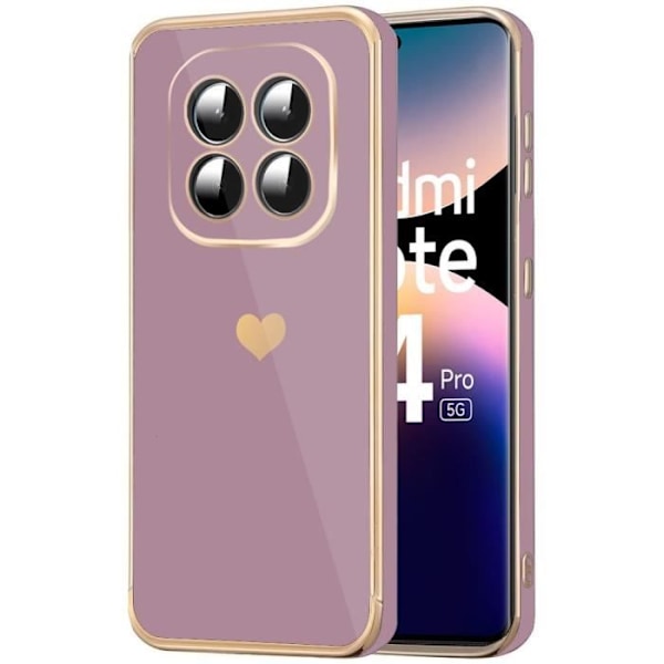 Coque - Xiaomi - Redmi Note 14 Pro 5G - Stødabsorbent Beskyttelse - Lilla - Fleksibel Lila