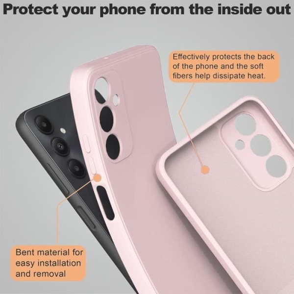 Etui til Xiaomi Redmi Note 12S (ikke til Note 12) - Mat Lys Pink Flydende Silikonebeskyttelse + 2 hærdede briller