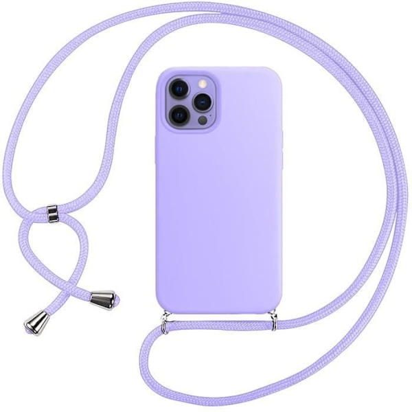 Skyddsfodral - E.F.CONNECTION - iPhone 12 Pro Max - Mjuk - Lila - Stötresistent Lila