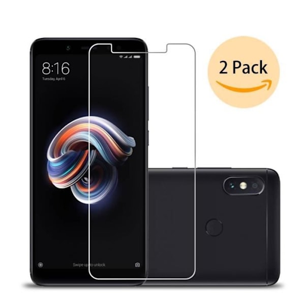 [2-pack] IJIA skärmskydd i härdat glas för Xiaomi Redmi Note 5 Pro