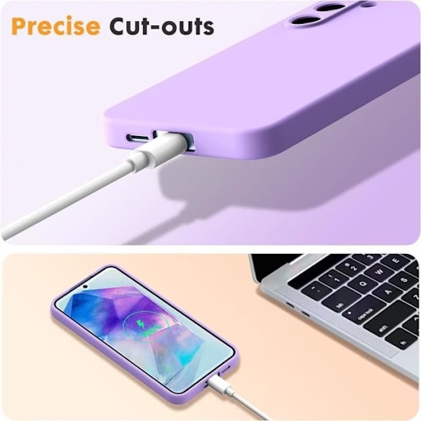 Coque - Xiaomi - Redmi Note 13 Pro+ 5G - Skydd i flytande silikon - Ultra tunn - Lila Lila