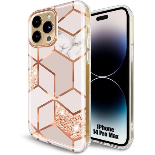 Skal till iPhone 14 Pro Max Skydd Ultratunnt Ljus Mjuk Rosa Rosa