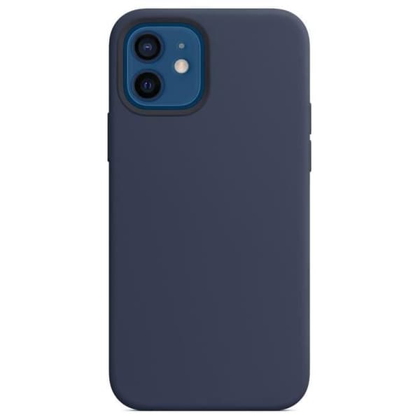Skyddshölje - E.F.CONNECTION - för iPhone 12 Pro - Stötsäker - Halkfri - Marinblå marinblå