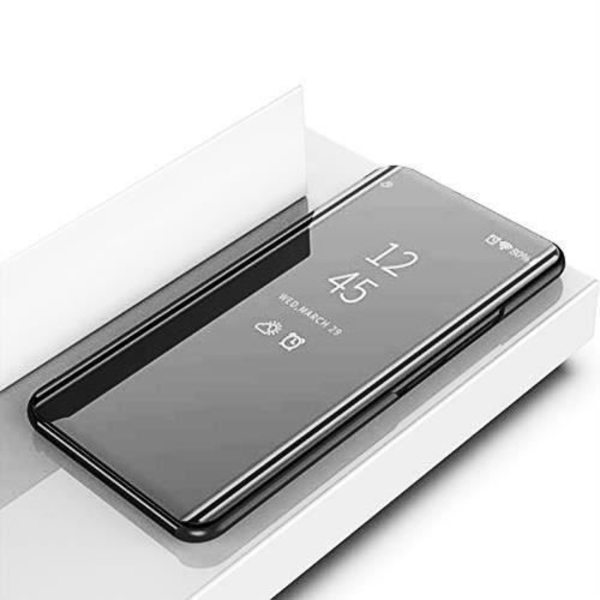MISSTARS® Xiaomi Redmi Note 8 Pro Case Flip Cover Sort spejleffekt til Xiaomi Redmi Note 8 Pro